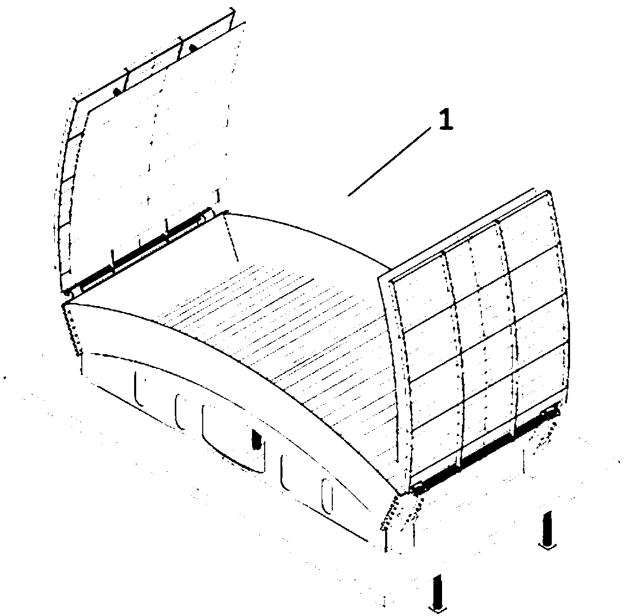 Operating diseased tunnel fabricated treatment construction method