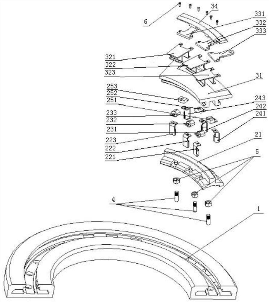 A single-winding multi-speed motor pole changing mechanism