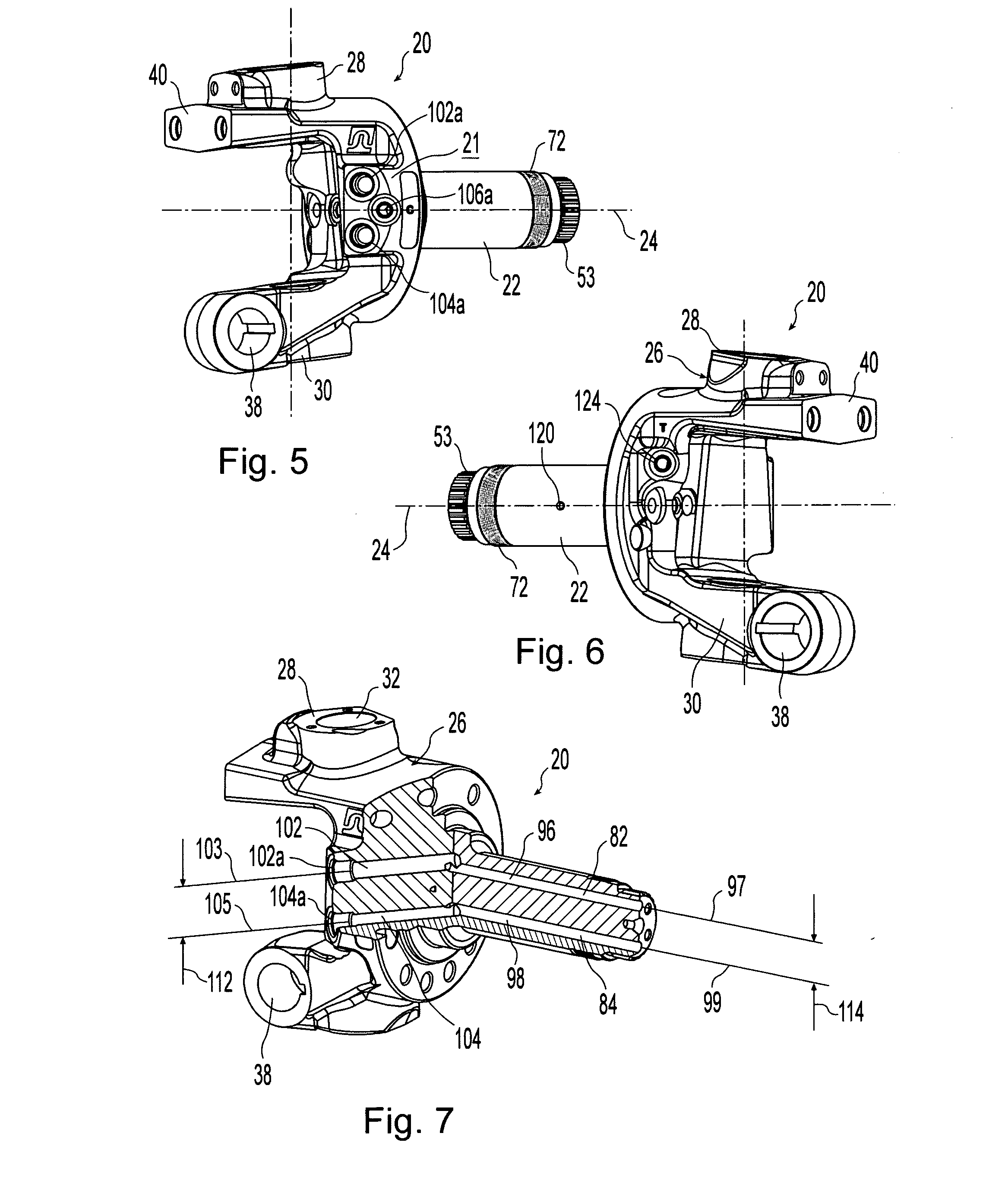 Spindle with hydraulic passage arrangement and method of manufacture