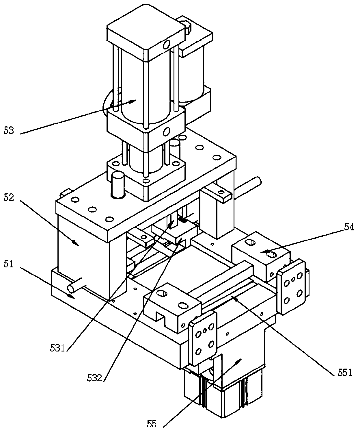 Automatic wire rod molding machine with automatic discharging