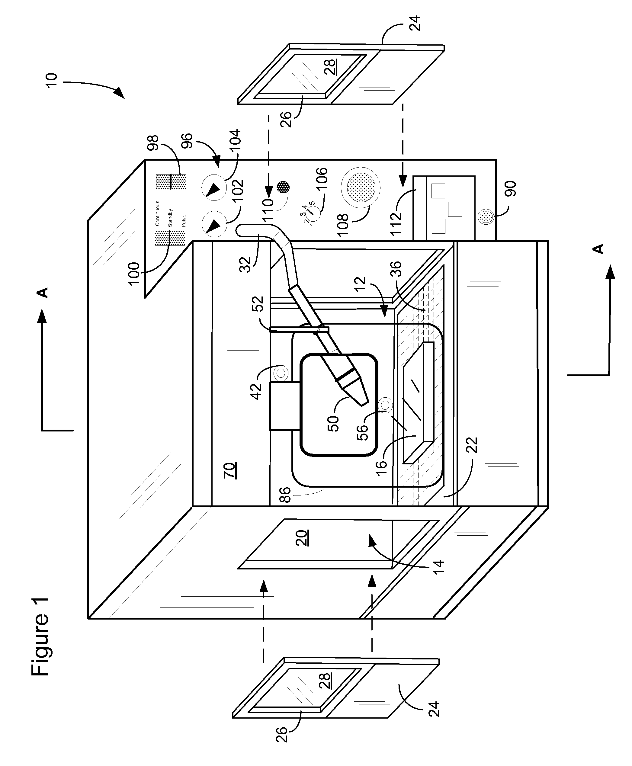 Apparatus to treat and inspect a substrate