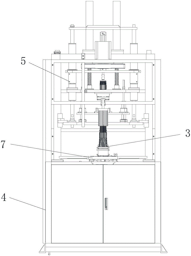 Rotary station wire inserting machine