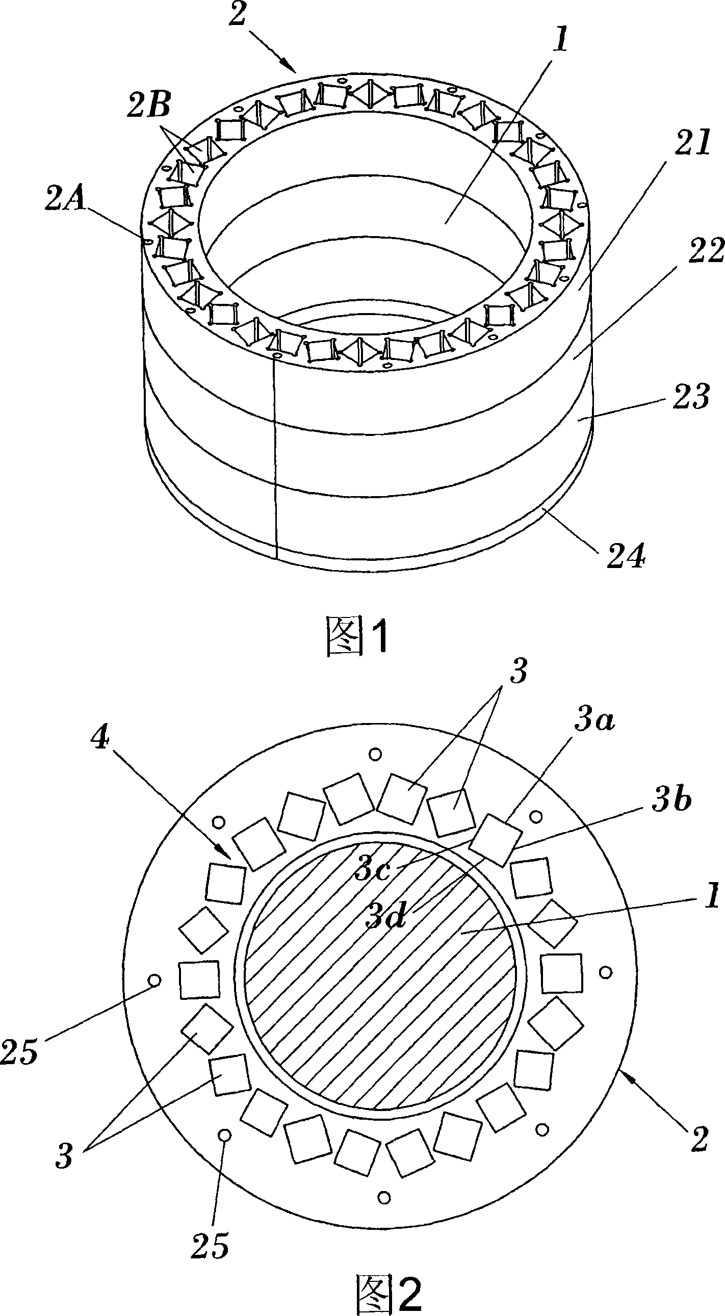 Device and method for separating magnetic particles