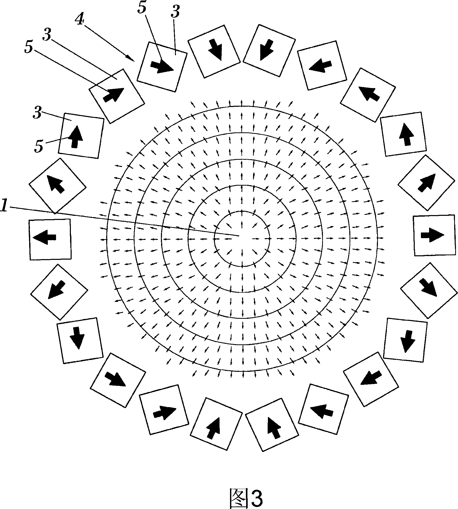 Device and method for separating magnetic particles