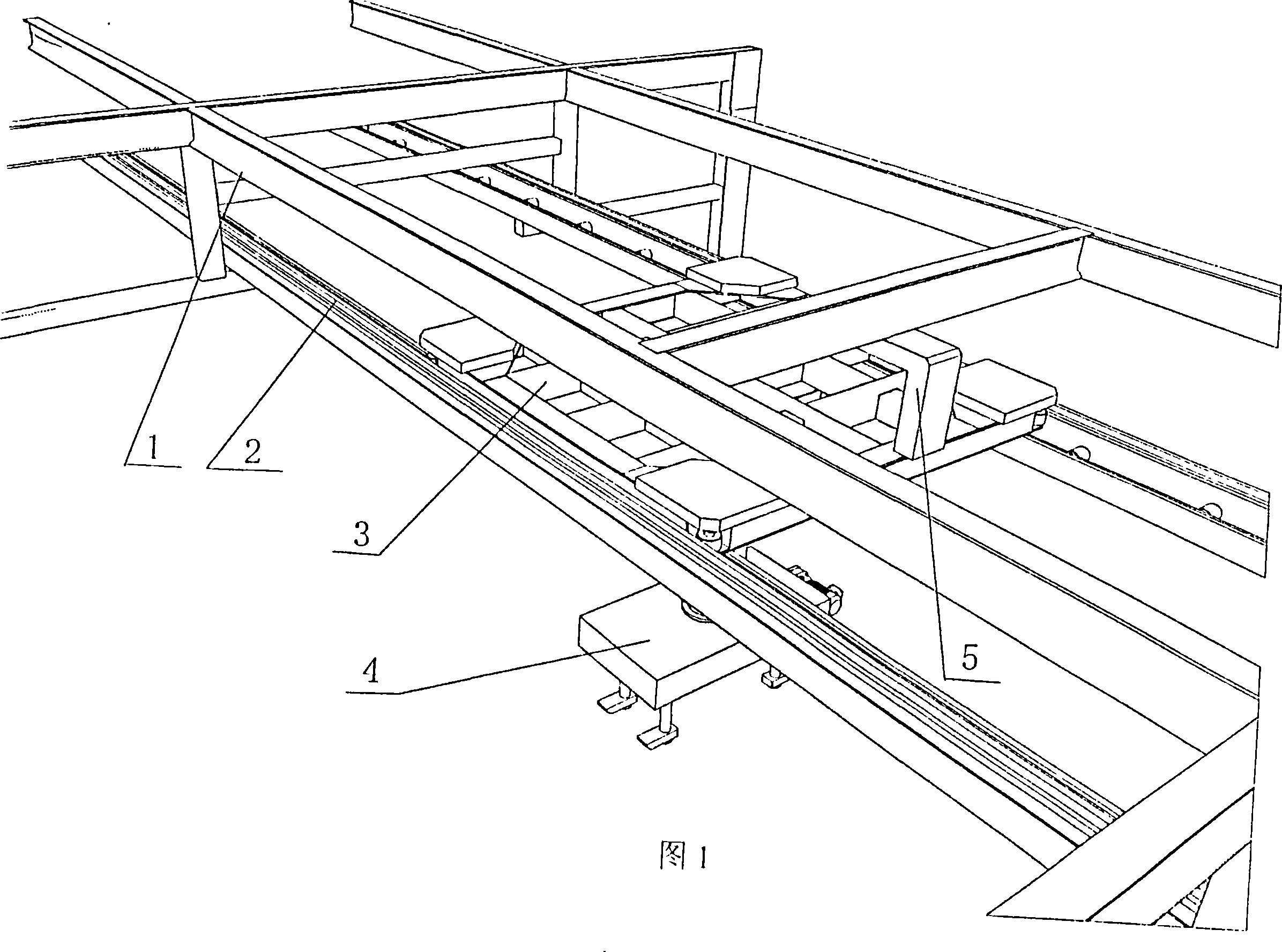 Asynchronous type suspension conveyor