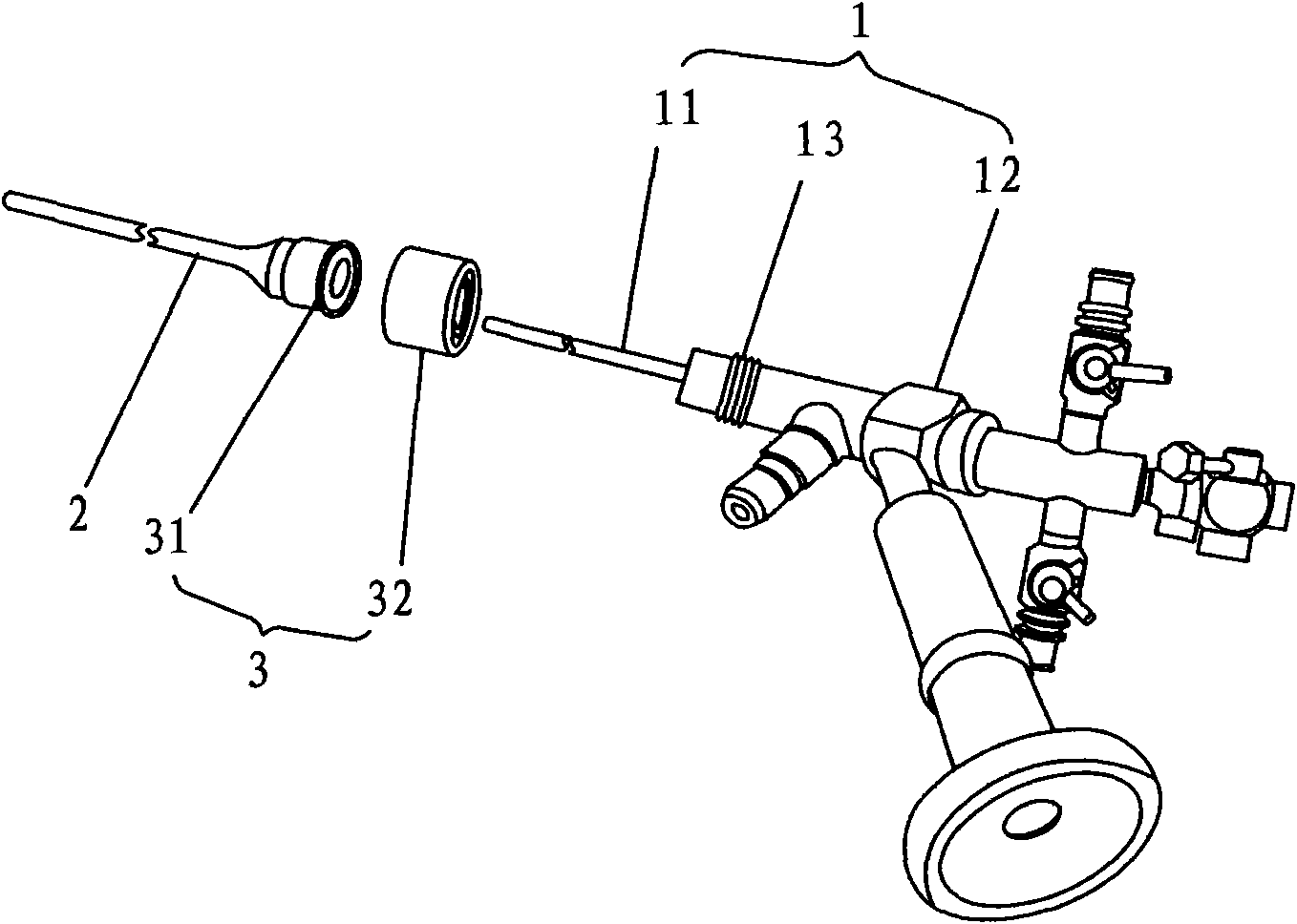 Combined rigid ureteroscope