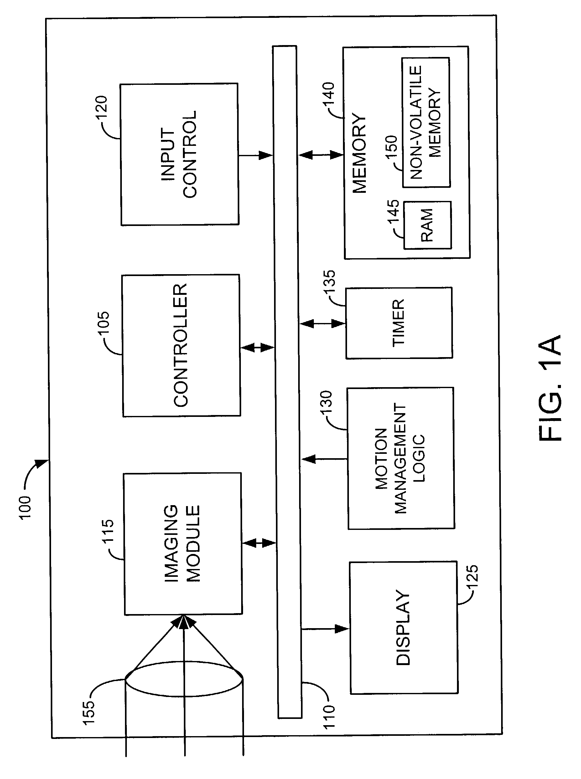 Digital camera having a motion tracking subsystem responsive to input control for tracking motion of the digital camera