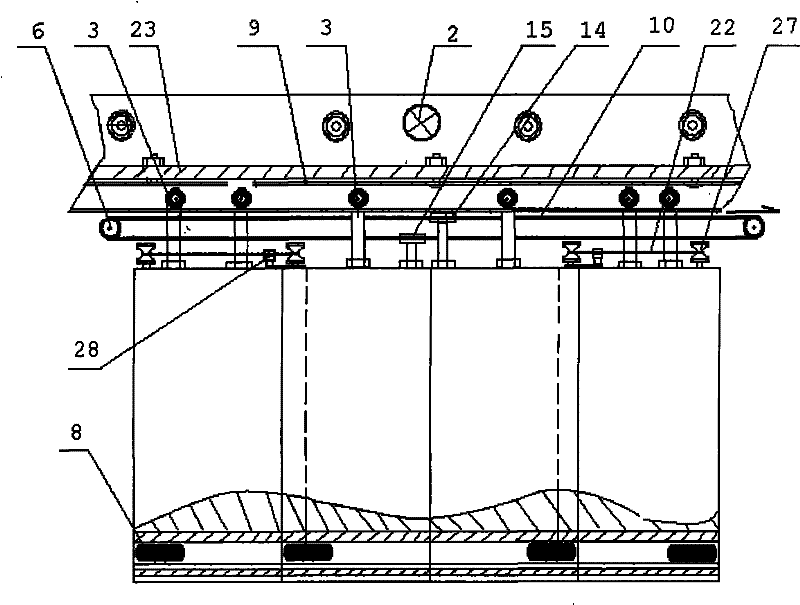 Coal mine double-layer translation self-control ventilation door device