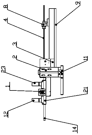 Automatic feeding device of high-precision numerical control groove grinding machine