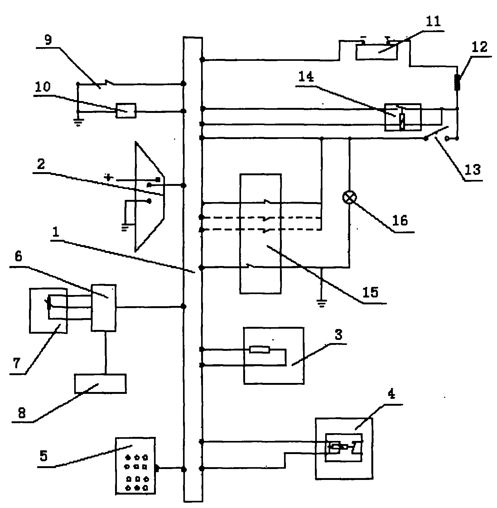 Simple whole machine diagnostic unit of electric control diesel engine