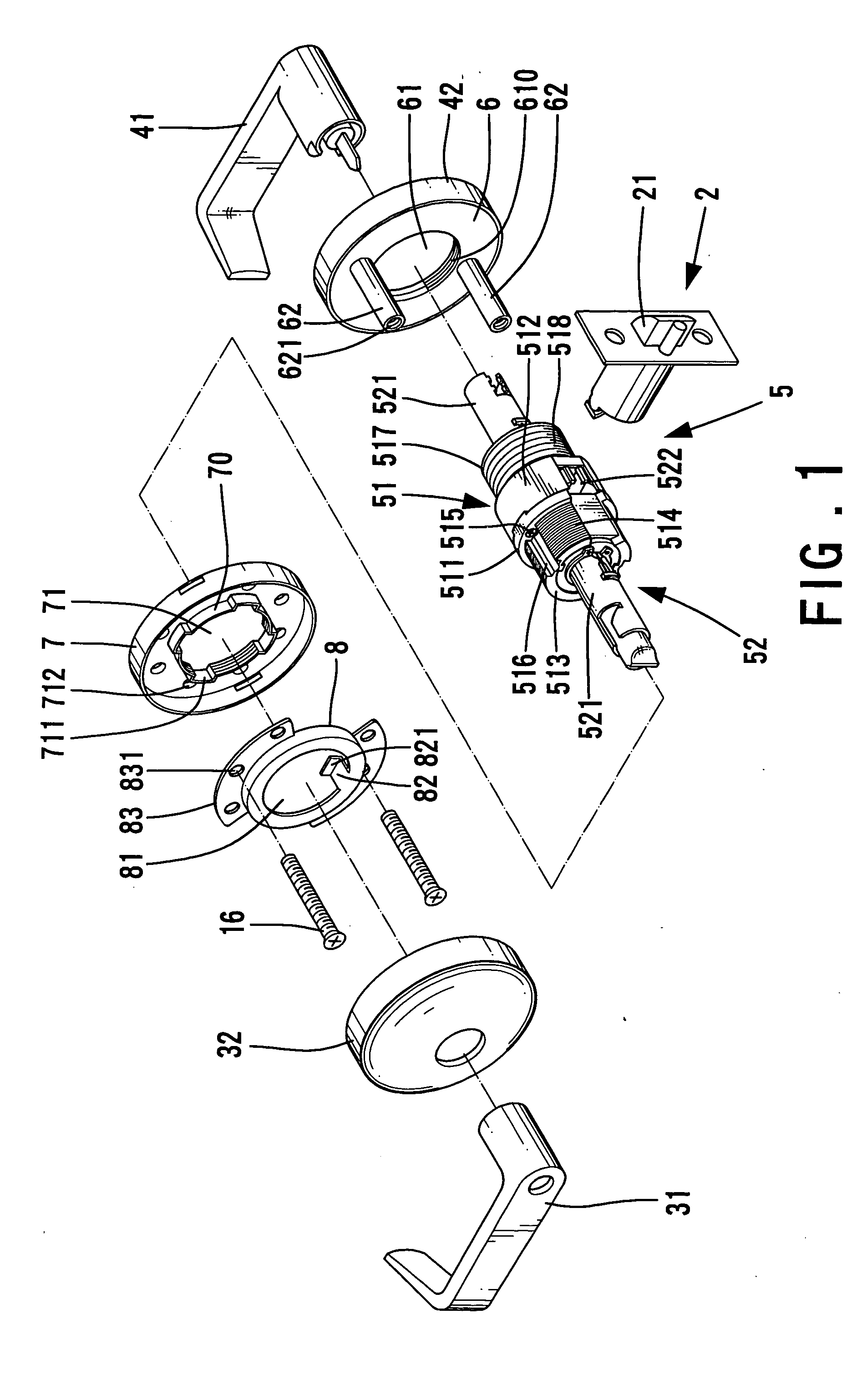 Lock with increased torque-resisting capacity