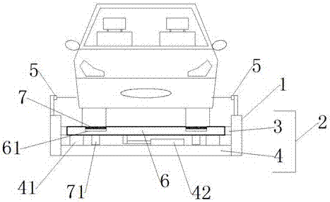 Vehicle position correction device used for three-dimensional garage