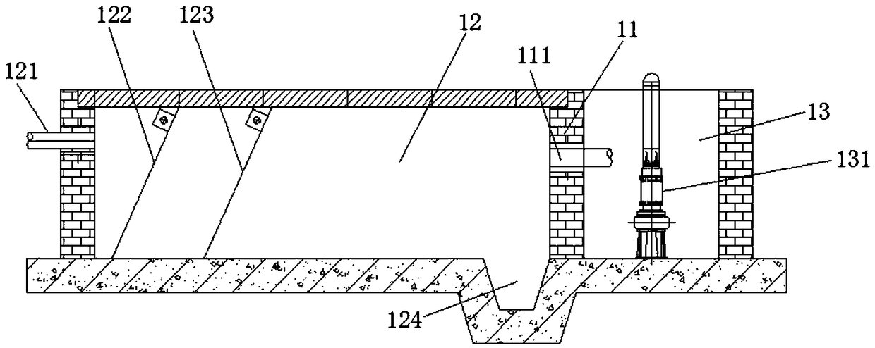 Reinforced aeration artificial wetland for treating domestic sewage