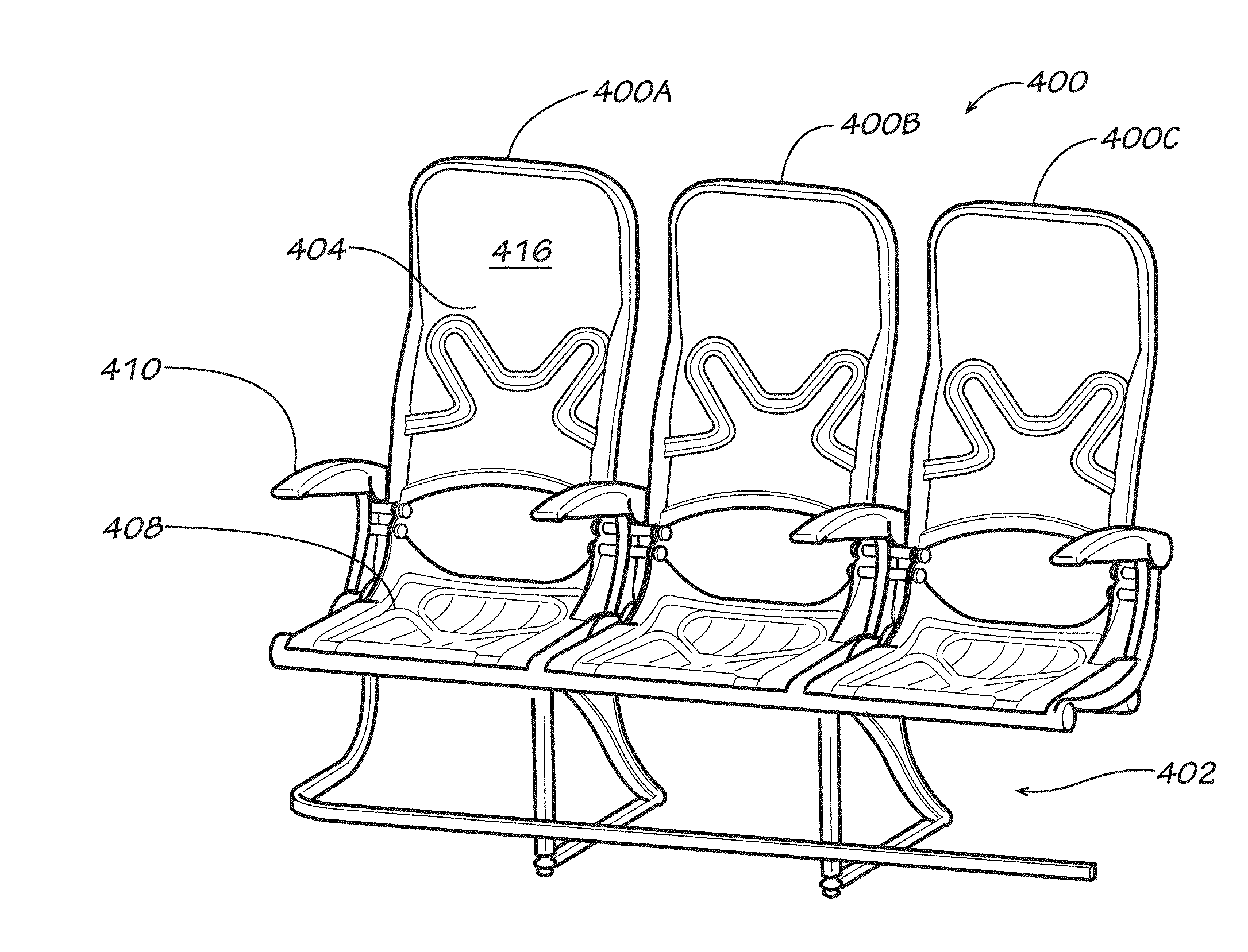 Passenger seating assemblies and aspects thereof