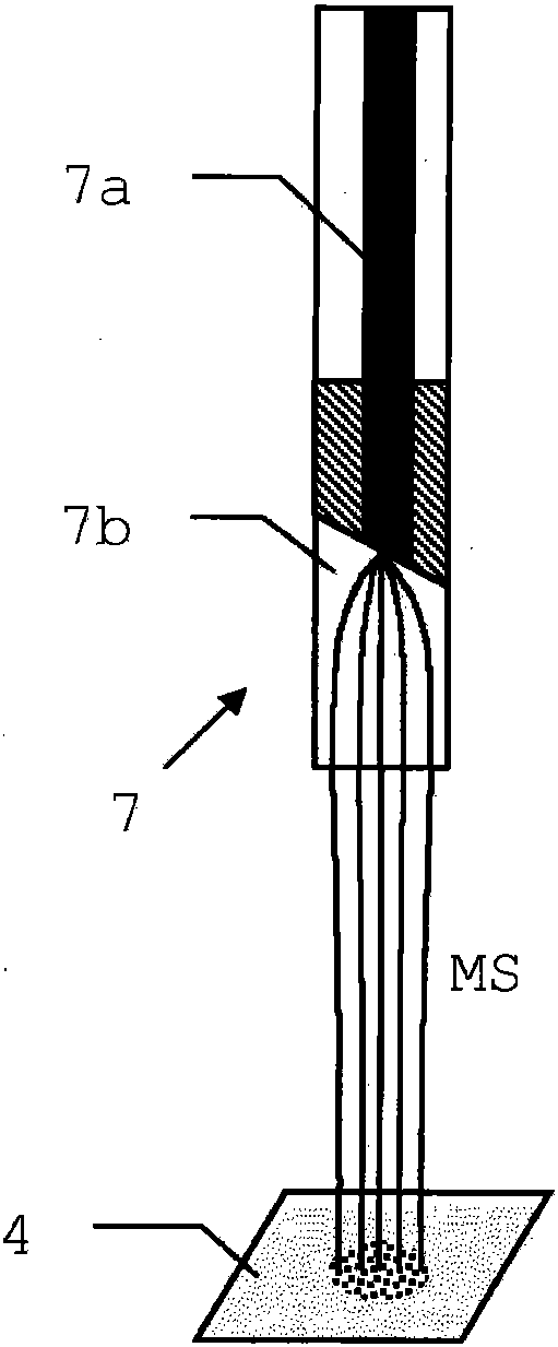 Interferometric distance measuring device and corresponding method