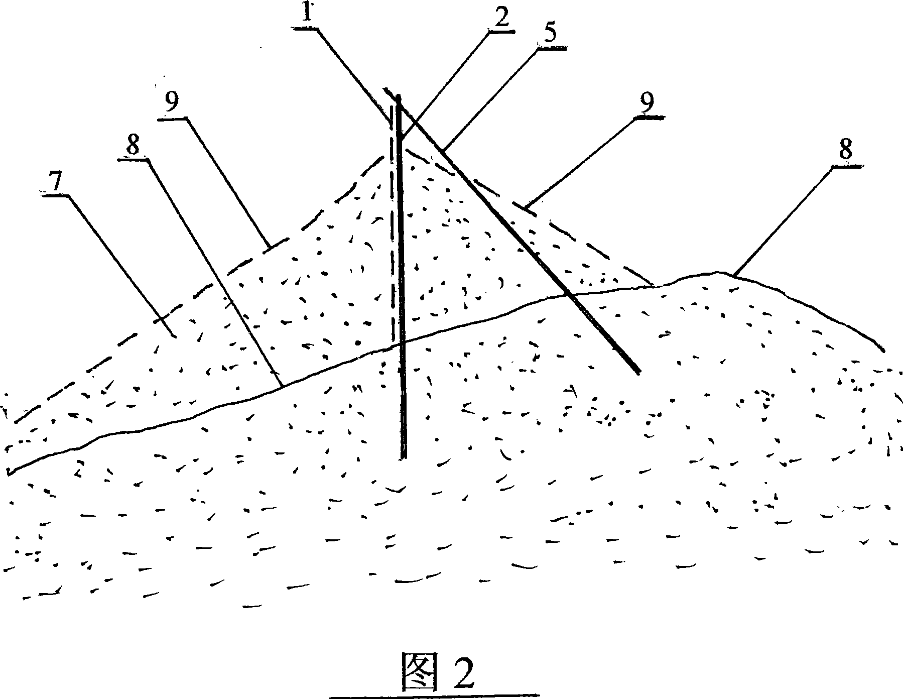 Serial-connected sand-trapping net and sediment storage dam built with the same