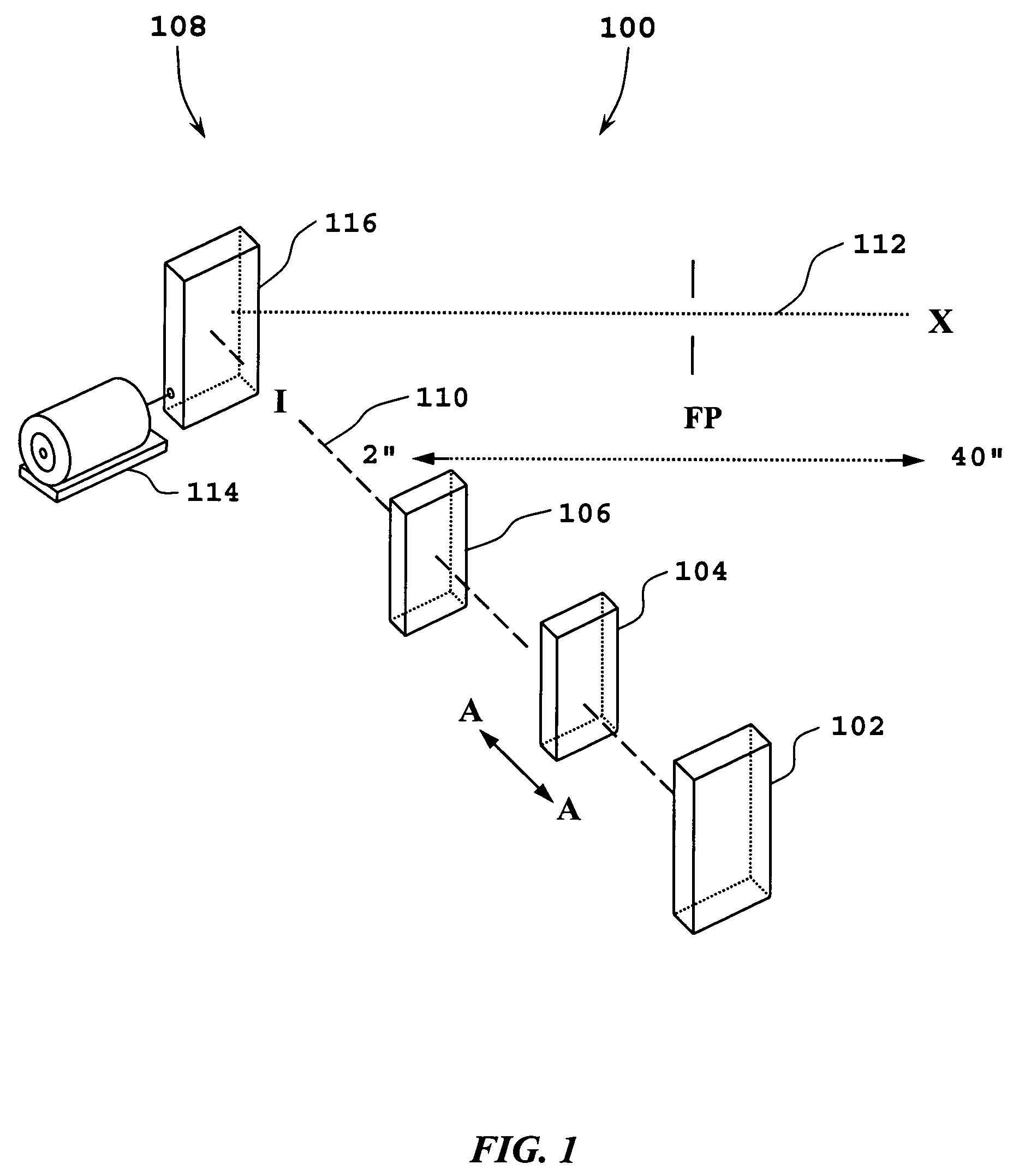 Arrangement and method of imaging one-dimensional and two-dimensional optical codes at a plurality of focal planes