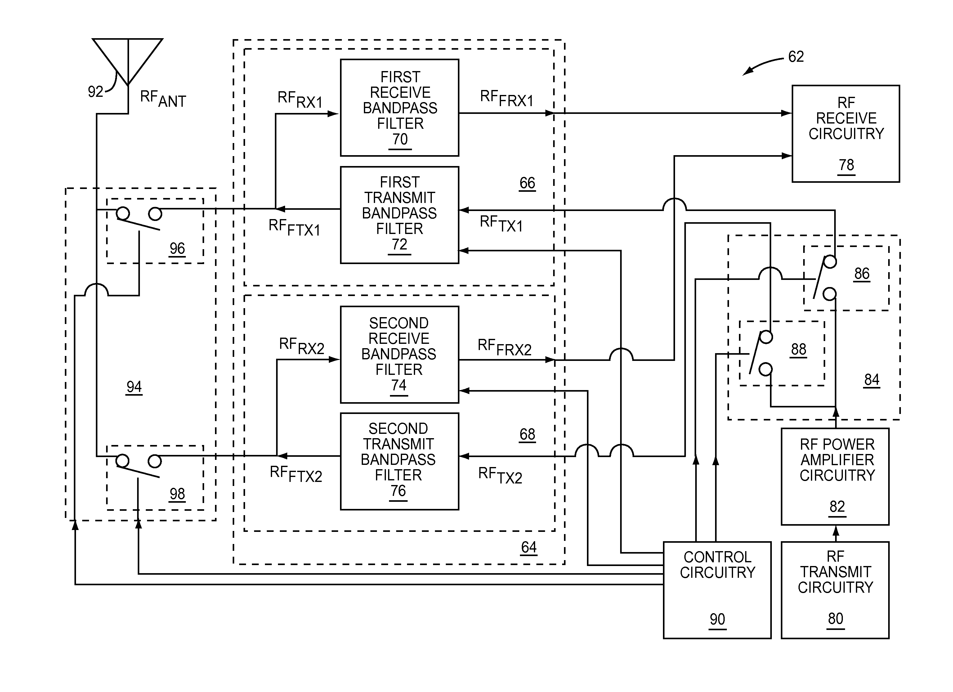 Multi-mode power amplifier architecture