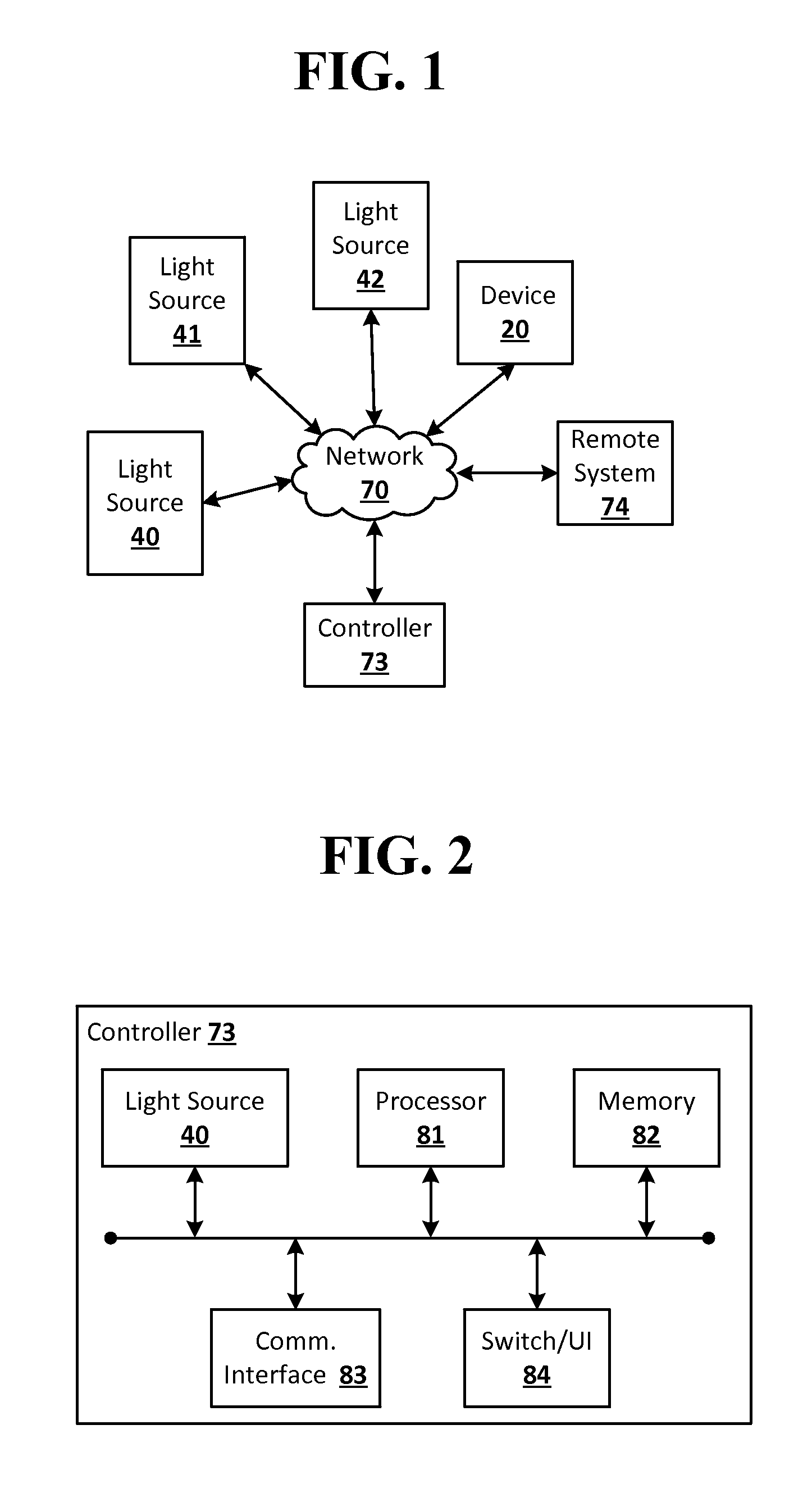 Systems and methods of controlling light sources according to location