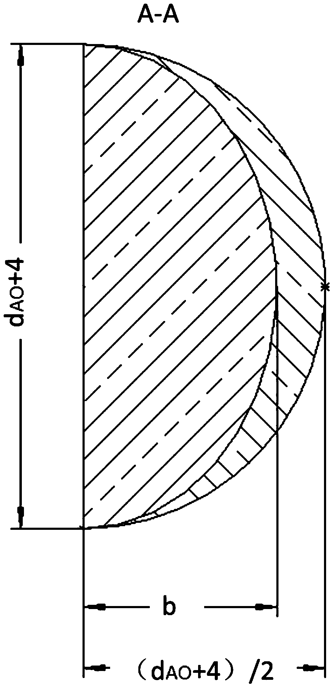 Intracardiac tunnel patch module with turning curved surface