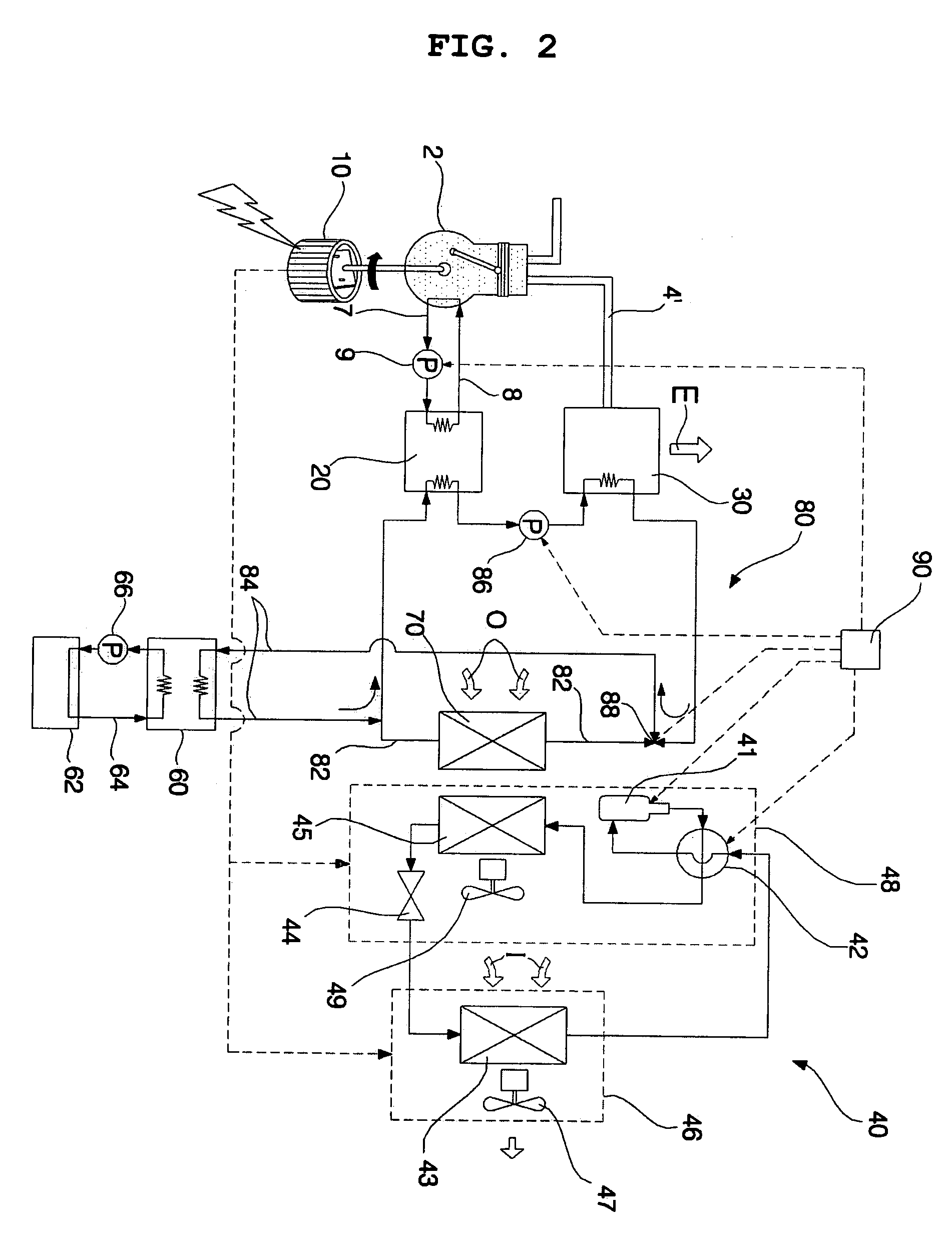 Electricity generating and air conditioning system with water heater