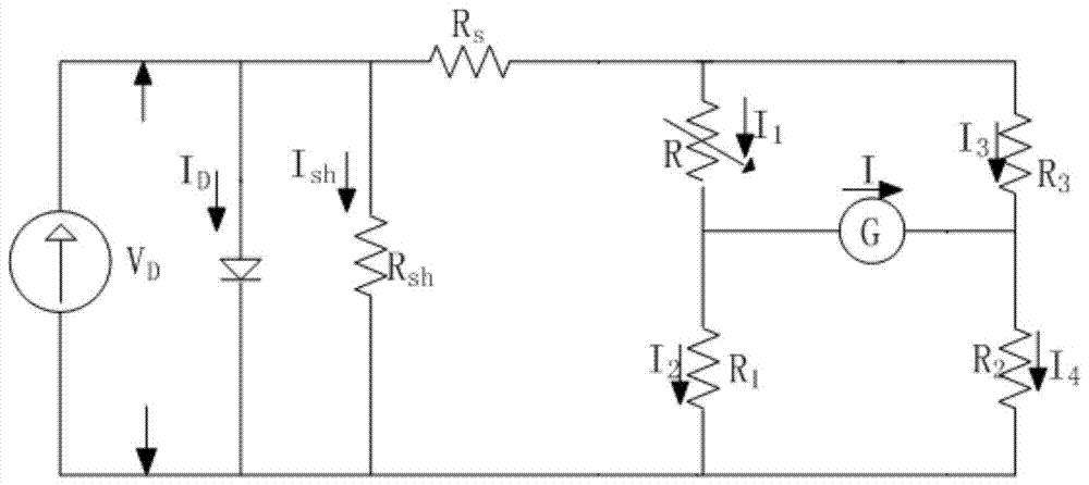 A performance test circuit and test method of a photovoltaic module