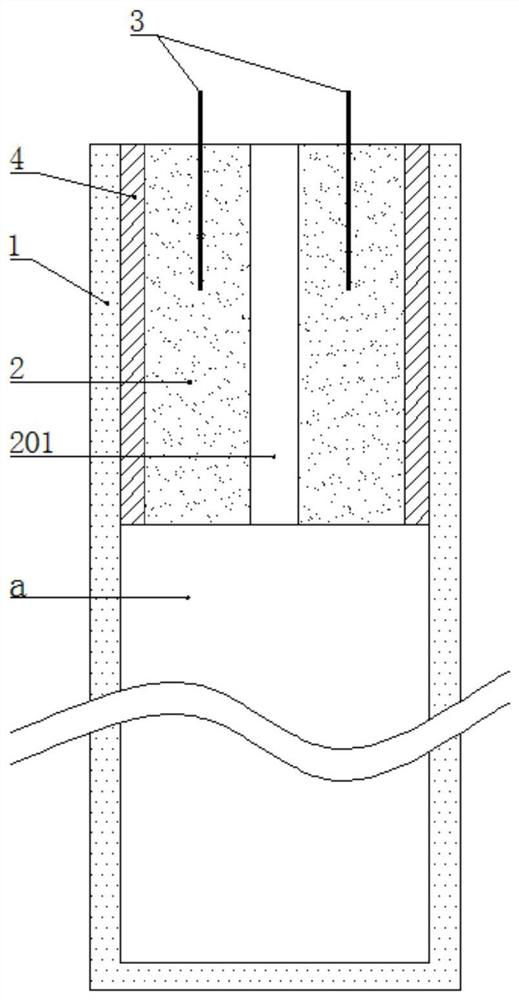 A transmission tower pile foundation with adjustable anti-pulling and anti-extrusion properties