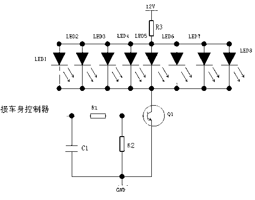 Backlight processing method of automobile combination instrument