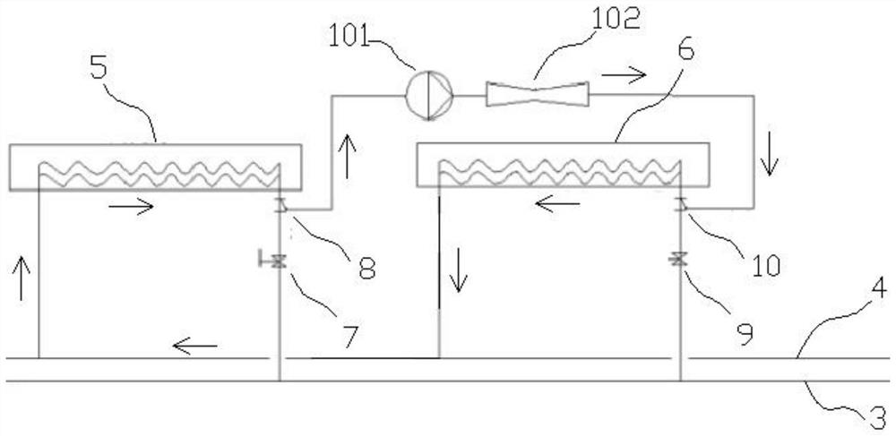 Cleaning equipment for fan coil air conditioning system