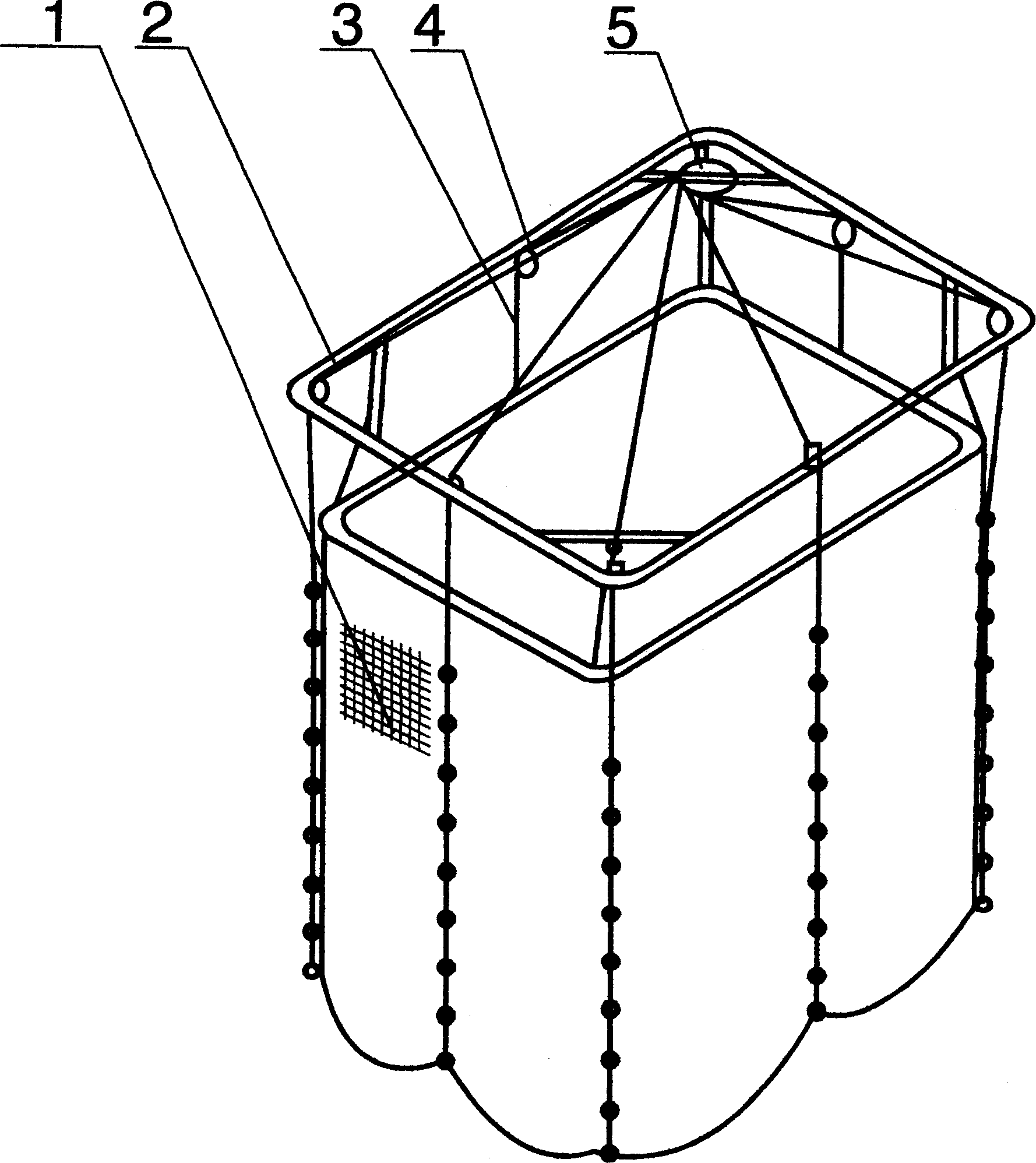 Mosquito net elevator with clutch