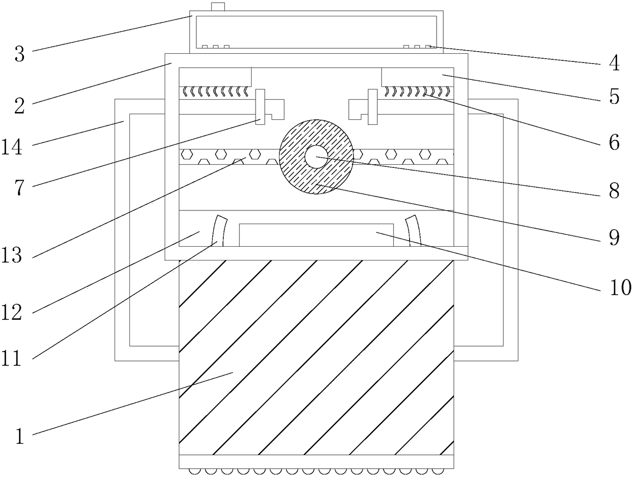 Device for polishing and dedusting surface of steel strip