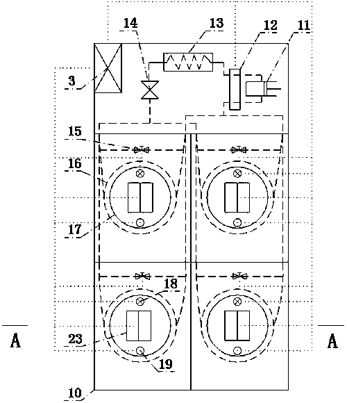 Tea display cabinet and working method thereof