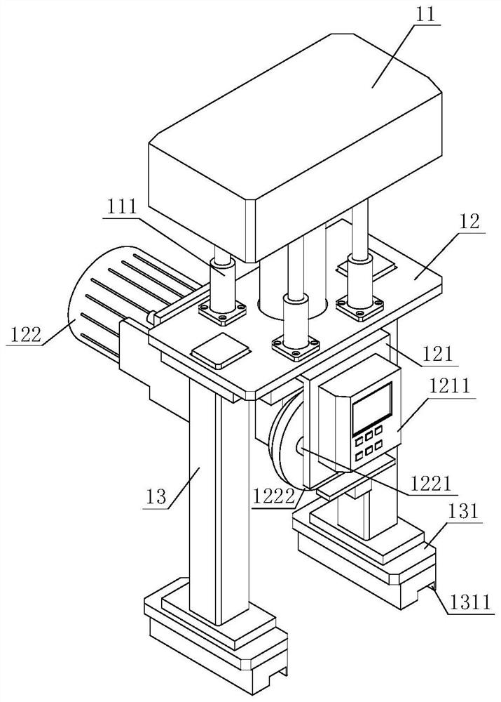 Rebound type blanking machine tool for blackening and grinding of stainless steel plate surface