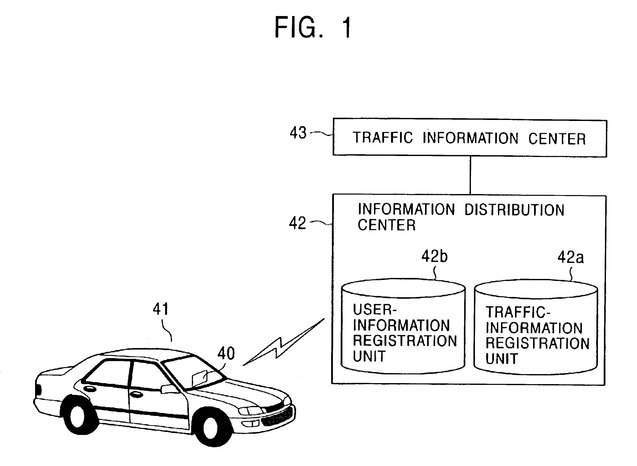 Traffic-information distribution method on-vehicle navigation apparatus