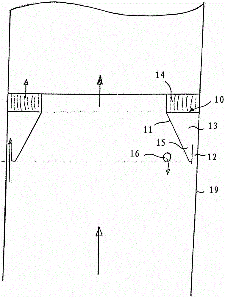 Ducts and condensate edge film collection and discharge devices for installation therein
