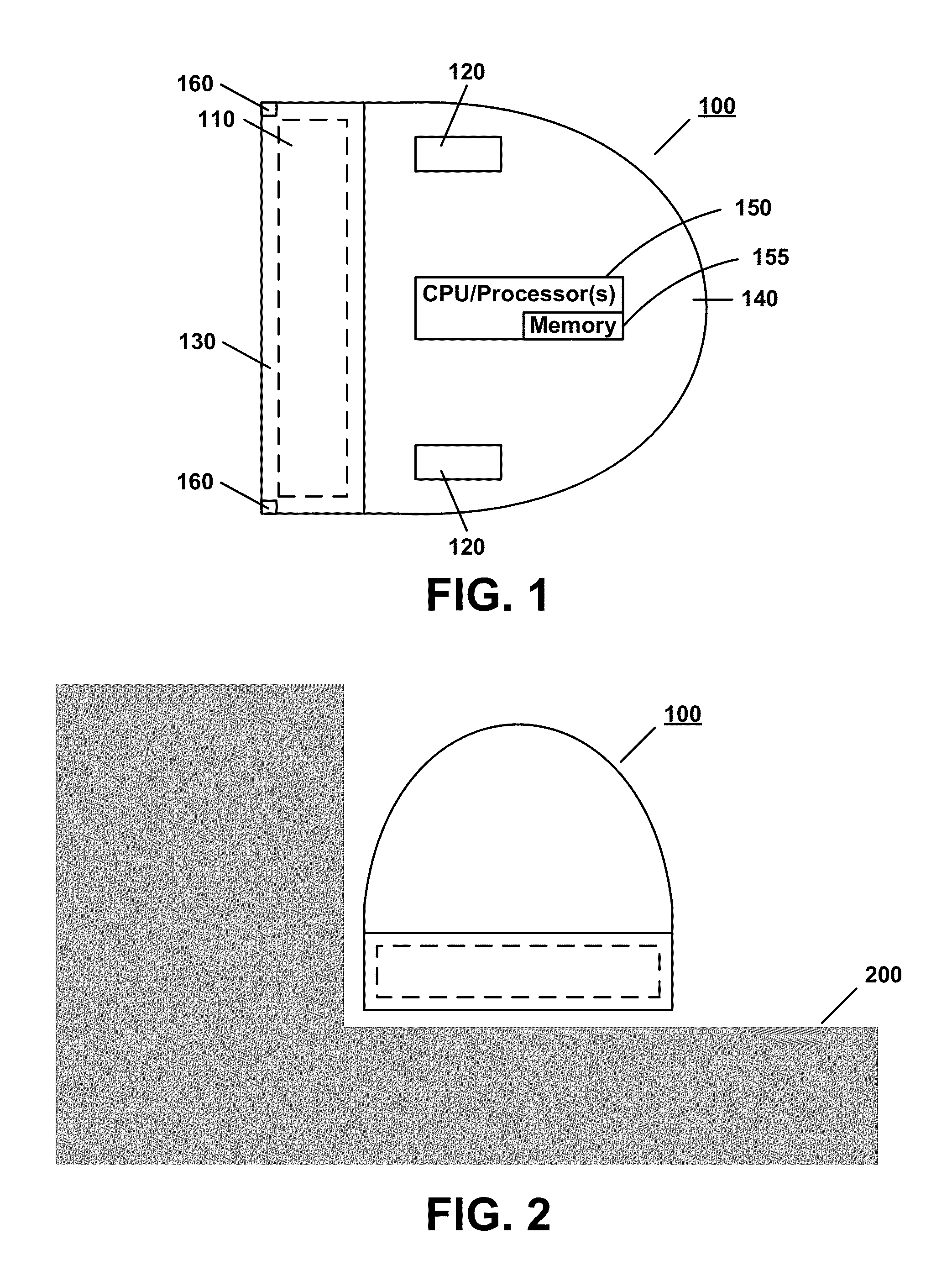 Method and apparatus for traversing corners of a floored area with a robotic surface treatment apparatus