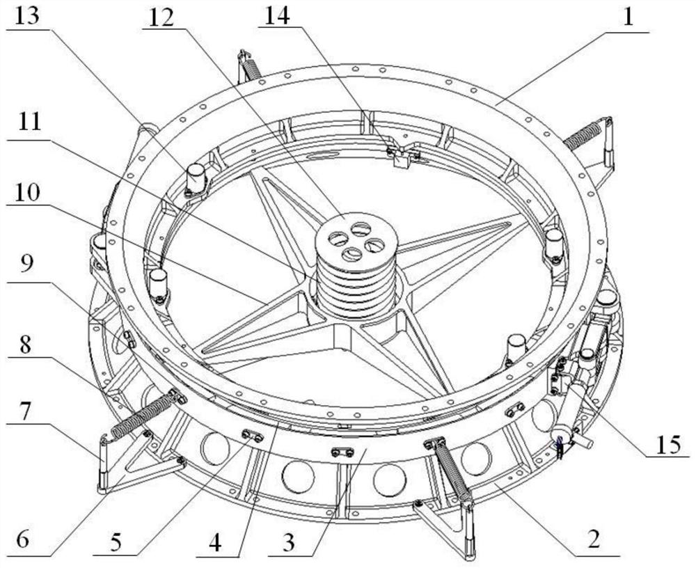 A connecting rod type star-arrow separation mechanism