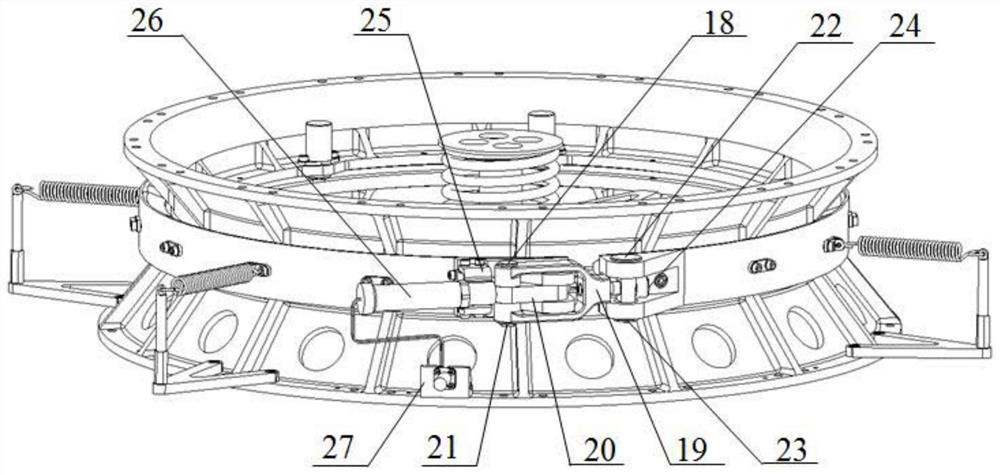 A connecting rod type star-arrow separation mechanism