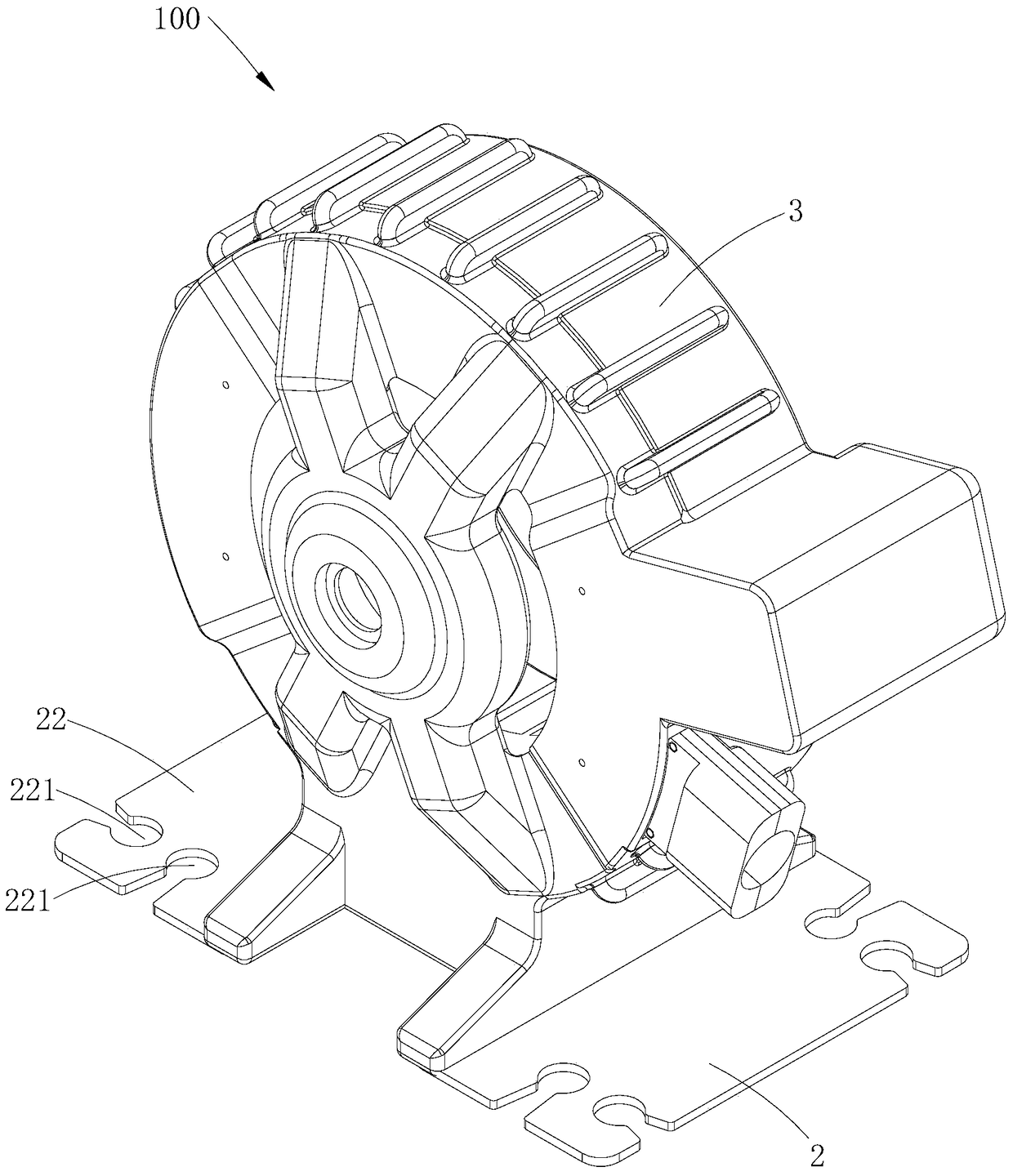 Plastic coil motor