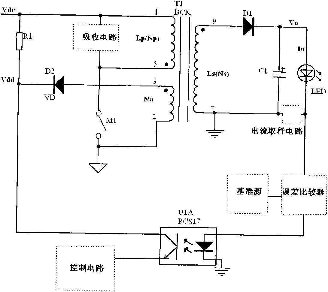 Constant-current control circuit for isolated switching power supply