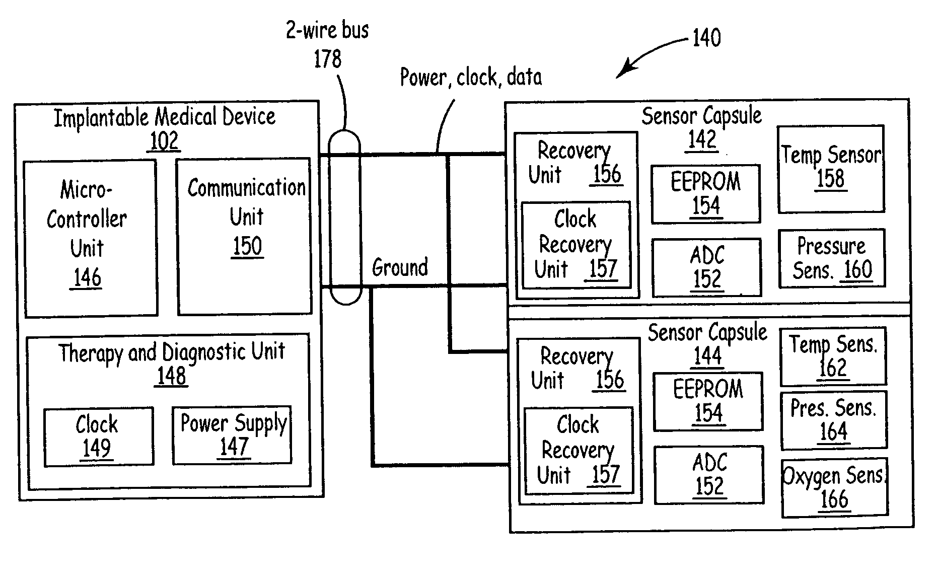 Implantable medical device communication system with pulsed power biasing
