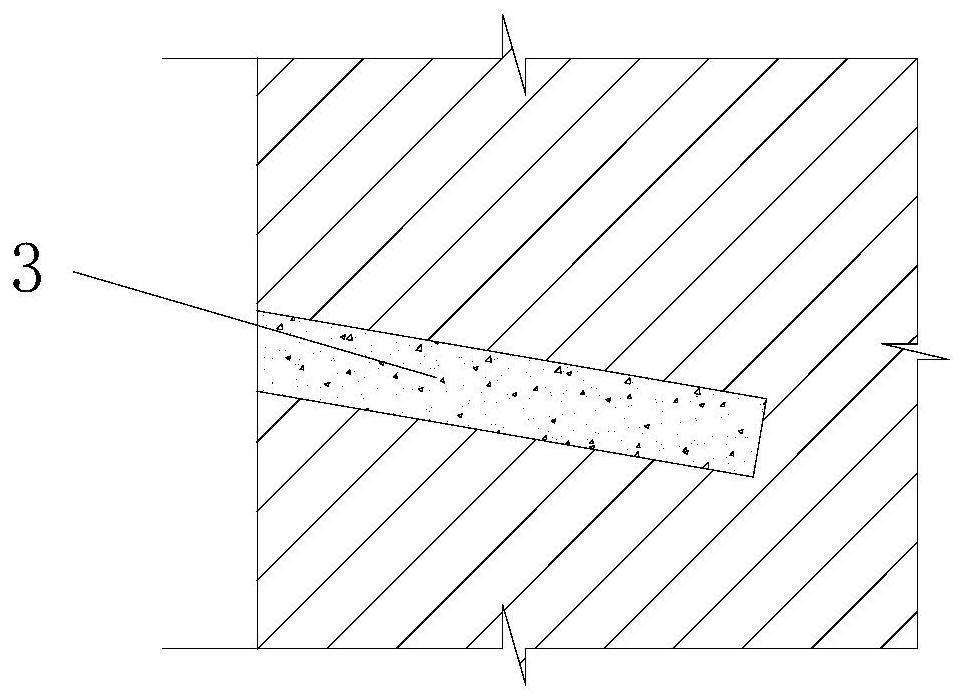 Microbial grouting anchoring method and anchoring structure for cavity grouting