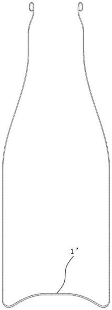 Bottom structure of extrusion forming metal bottle and optimization method