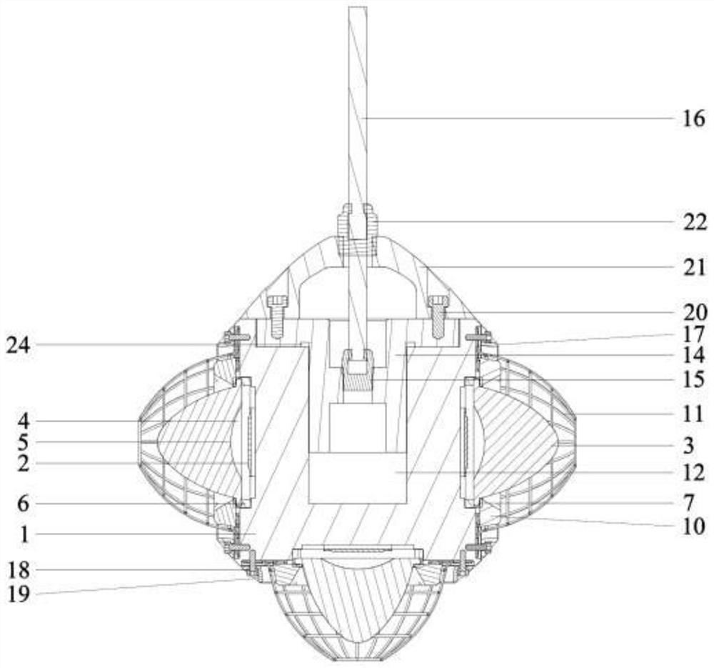 Underwater fish luring lamp