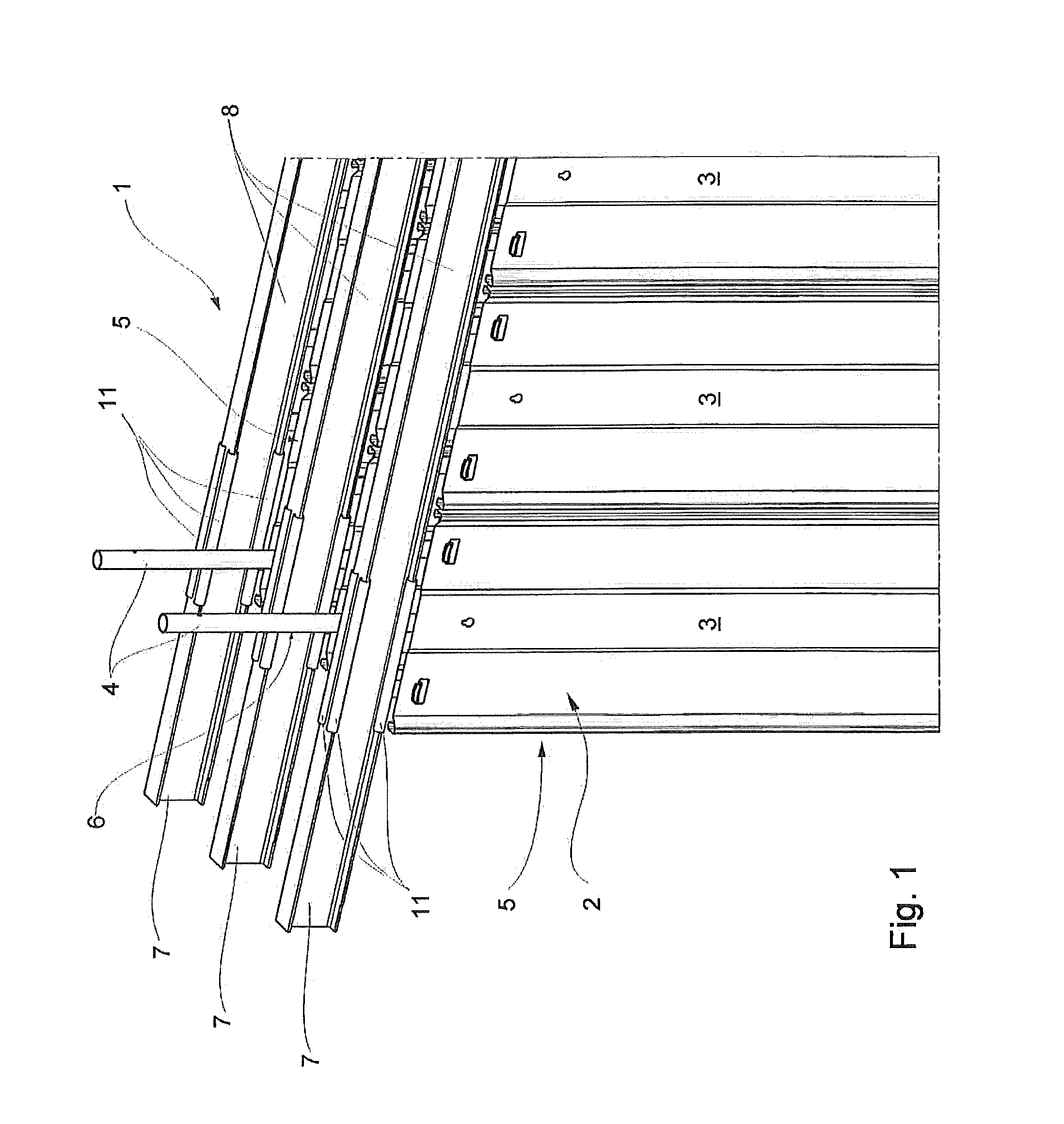 Electrical screening device for structures near high voltage parts of electrostatic precipitators