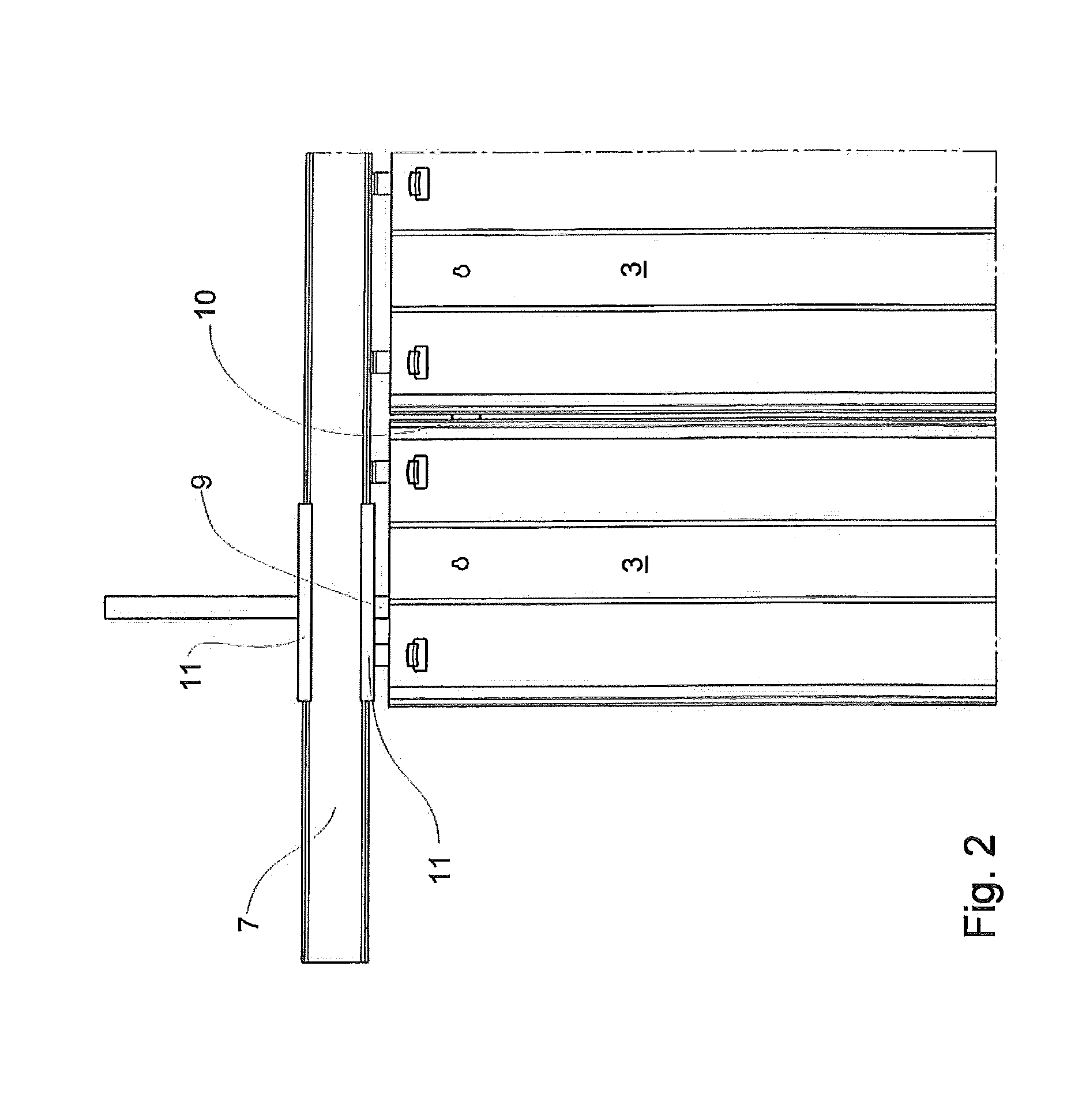 Electrical screening device for structures near high voltage parts of electrostatic precipitators