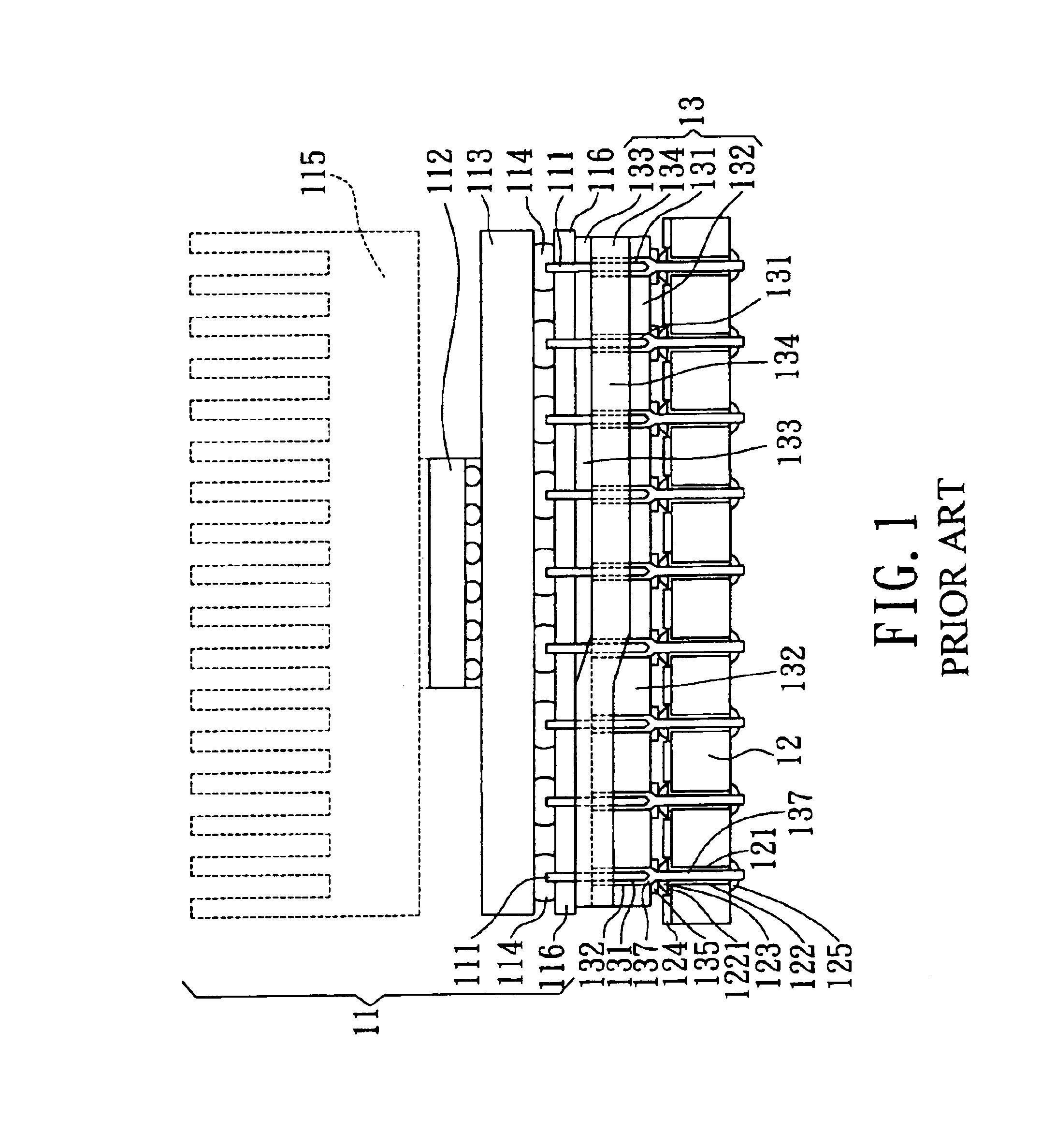 Electrical connection device between a pin-typed IC package and a circuit board