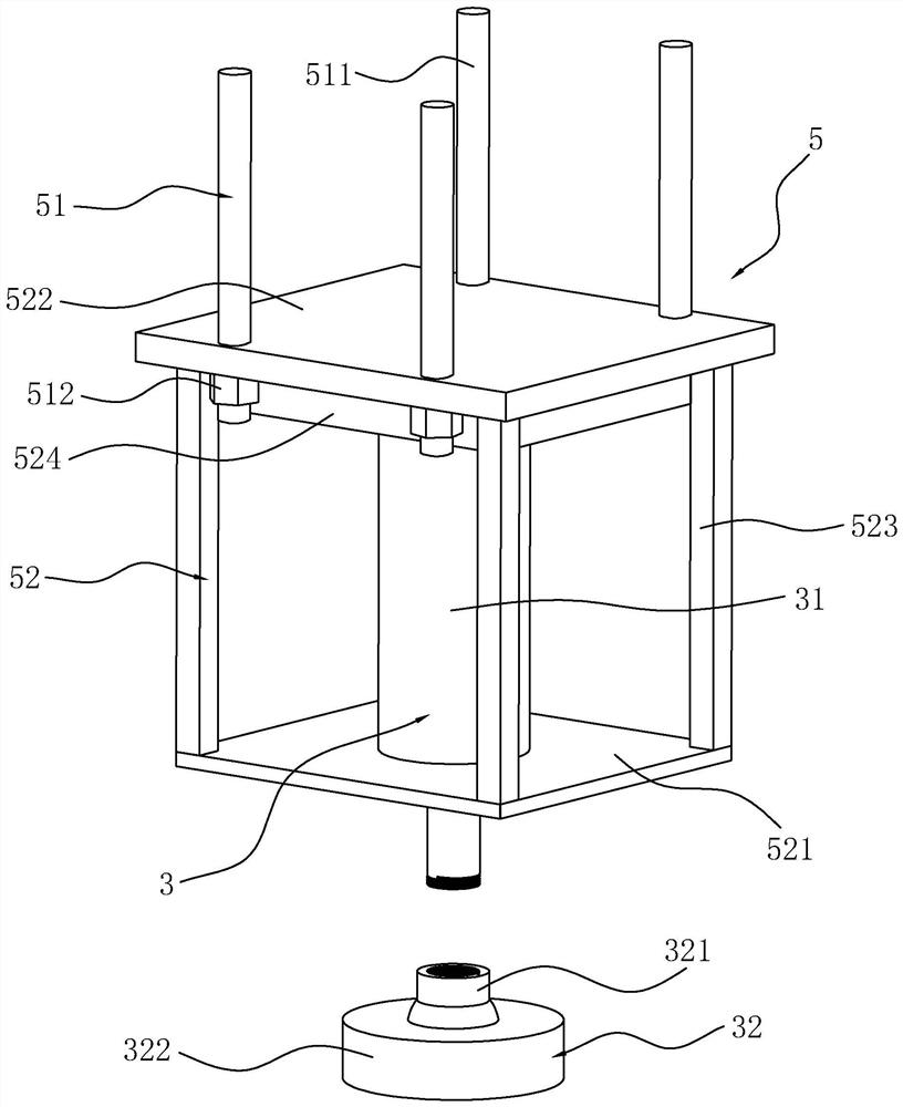 Highway tunnel jet fan supporting structure bearing capacity detection device and method