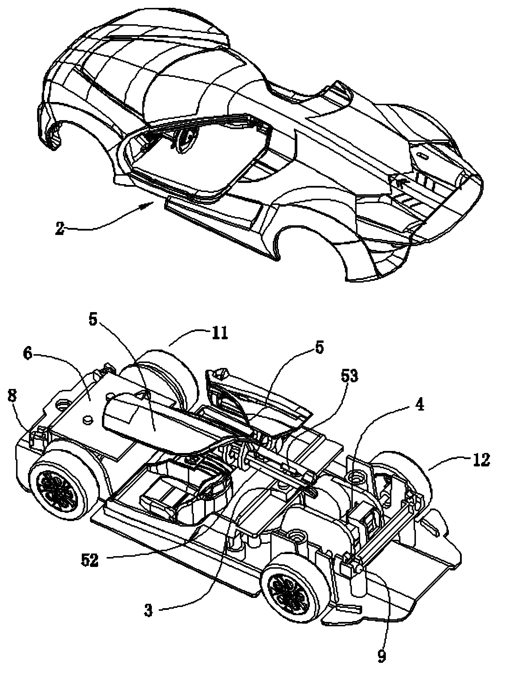 Multifunctional toy vehicle