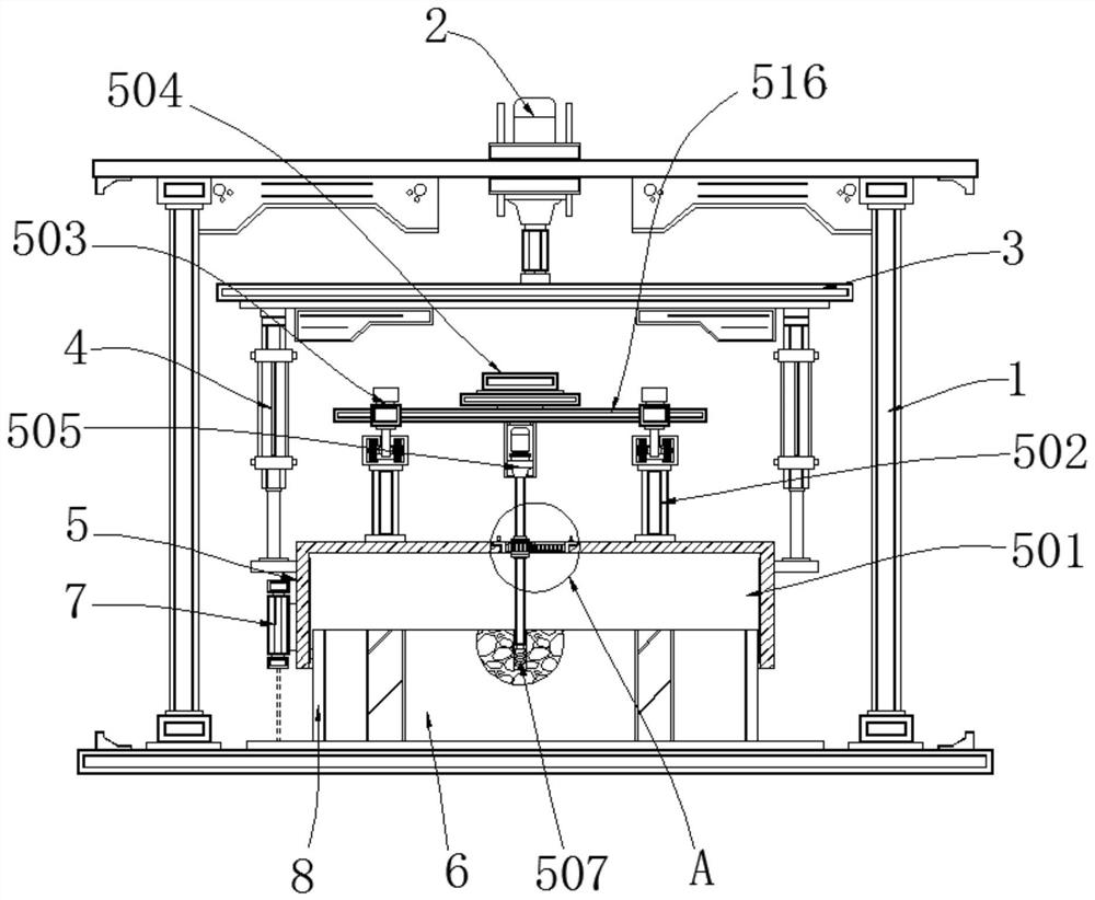 A kind of rotor punching equipment that can avoid excessive opening for three-phase motor processing